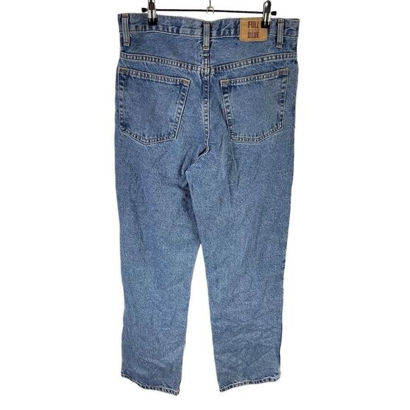 Full Blue Straight Jeans 32x30 Men’s Dark Wash Pre-Owned [#3340] - Picture 2 of 6